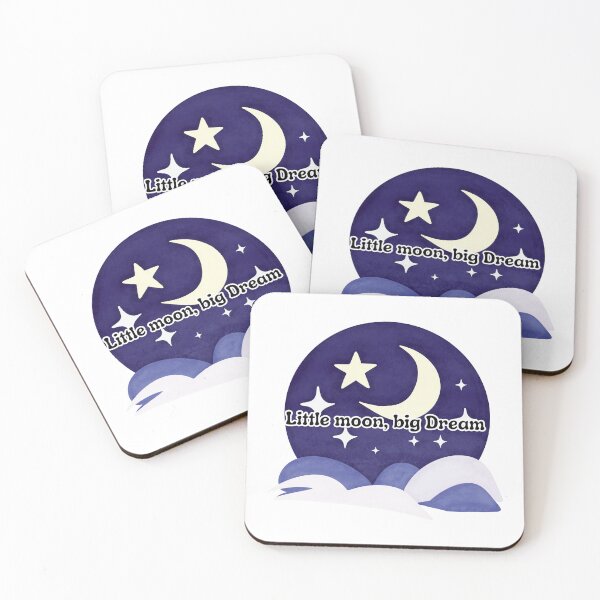 Item preview, Little Moon Big Dream Sticker | Cute Celestial Aesthetic | Dreamy Night Sky Design designed and sold by Pandey14.