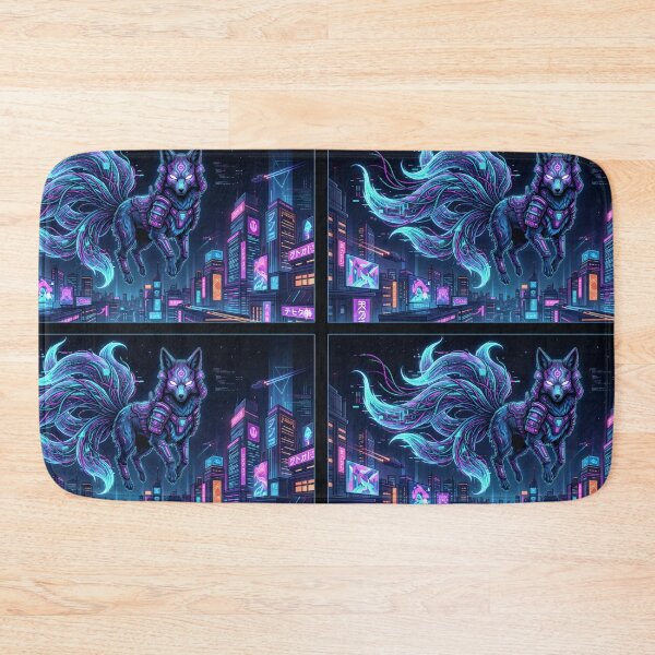 Item preview, Neon Kitsune Overlord Cyber Fox designed and sold by Neo Tokio.