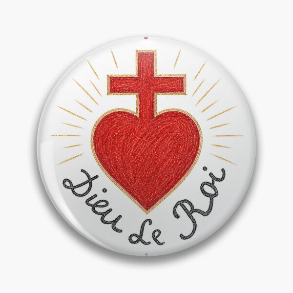 Item preview, Vendée Sacred Heart – French Counter-Revolution Symbol designed and sold by Crux Fidelis.