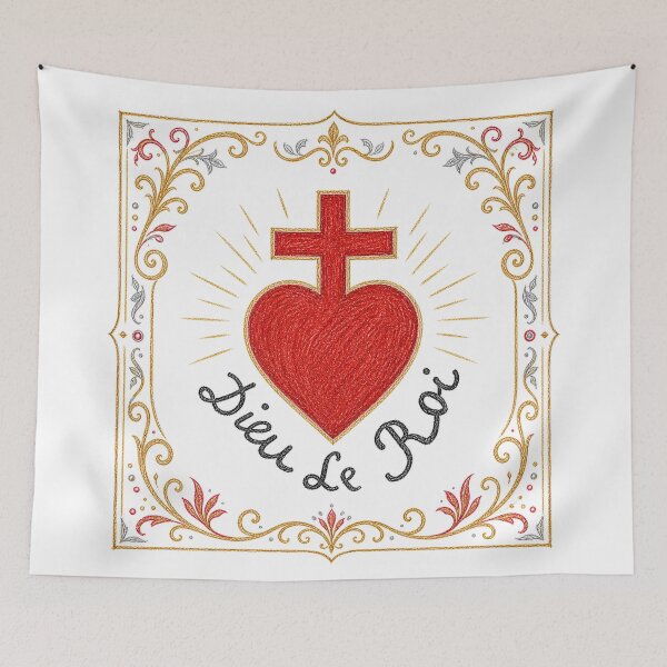 Item preview, Vendée Sacred Heart – French Counter-Revolution Symbol designed and sold by Crux Fidelis.