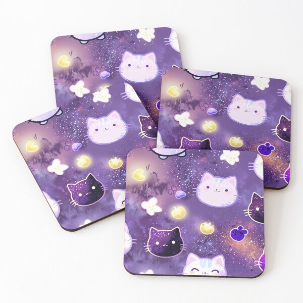 Item preview, Pastel Galaxy Kawaii Cat Pattern Design designed and sold by IMuDesigner.