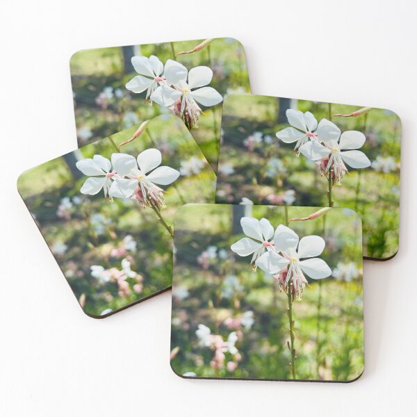 Item preview, White Gaura Whirling Butterflies in Summer Garden designed and sold by BalkanBloom.