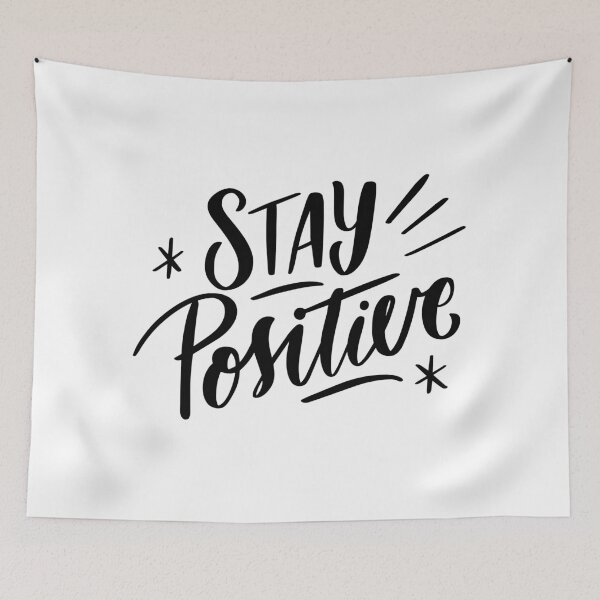 Item preview, Minimal Stay Positive Quote Art designed and sold by Johnny Holiday.