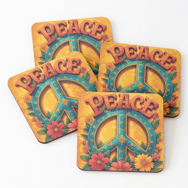 Item preview, Peace sign with flowers designed and sold by Criativa Club.