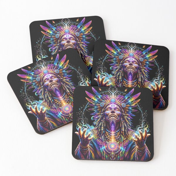 Item preview, Third Eye Shaman – Neon Spirit Vision designed and sold by RH Design Lab.