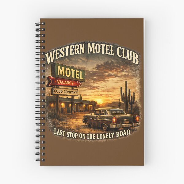 Item preview, WESTERN MOTEL CLUB – Vintage Americana Desert Motel Graphic designed and sold by Anyshca.