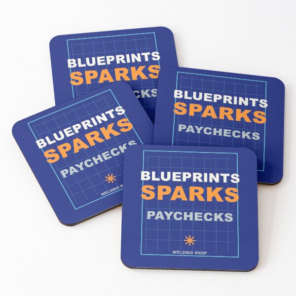 Item preview, Blueprints Sparks Paychecks Fabricator T-Shirt designed and sold by Lechian Graphic.