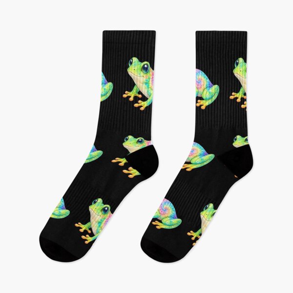 Item preview, Tie-Dye Rainbow Tree Frog designed and sold by jgvisualarts.