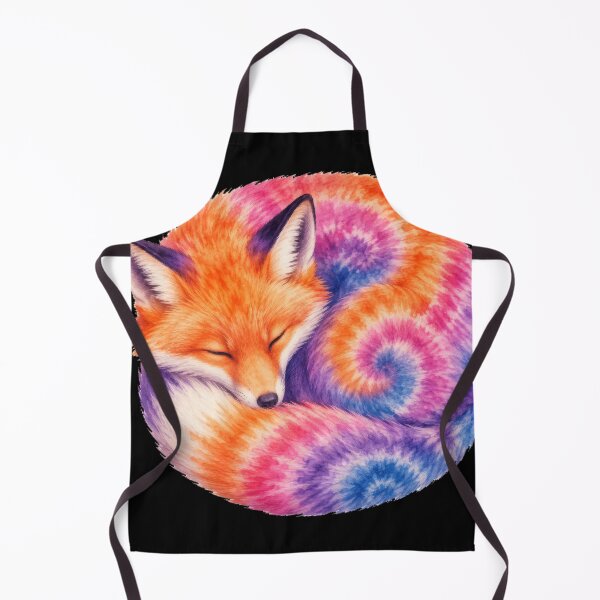 Item preview, Tie Dye Sleeping Fox Art designed and sold by jgvisualarts.