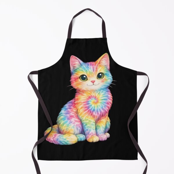 Item preview, Rainbow Tie Dye Kitten designed and sold by jgvisualarts.