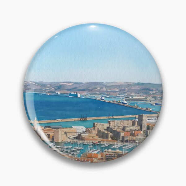 Item preview, Marseille in Watercolor Style - Art Transformation from Real Photography designed and sold by M.ALK.Watercolor.