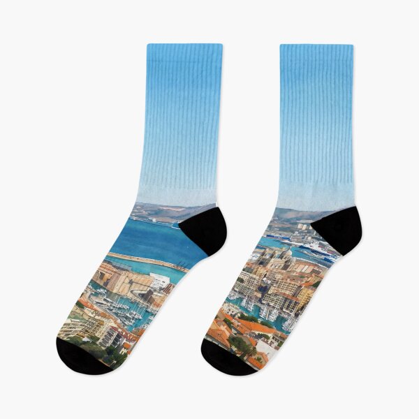 Item preview, Marseille in Watercolor Style - Art Transformation from Real Photography designed and sold by M.ALK.Watercolor.