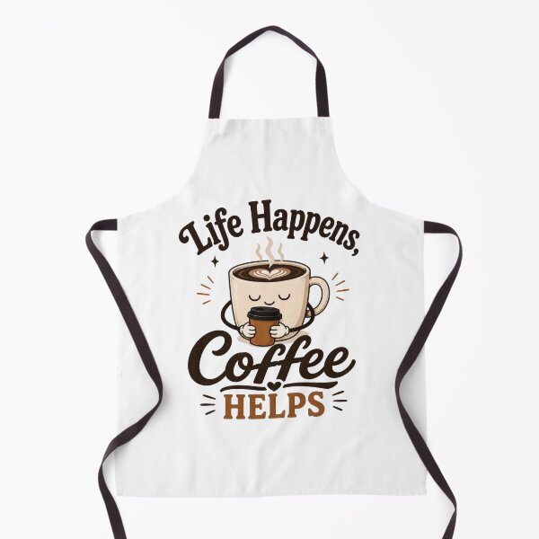 Item preview, Life Happens Coffee Helps Cute Mug designed and sold by INVITOARTE.