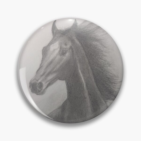 Item preview, Realistic Running Horse Pencil Sketch Art designed and sold by samahl_l.