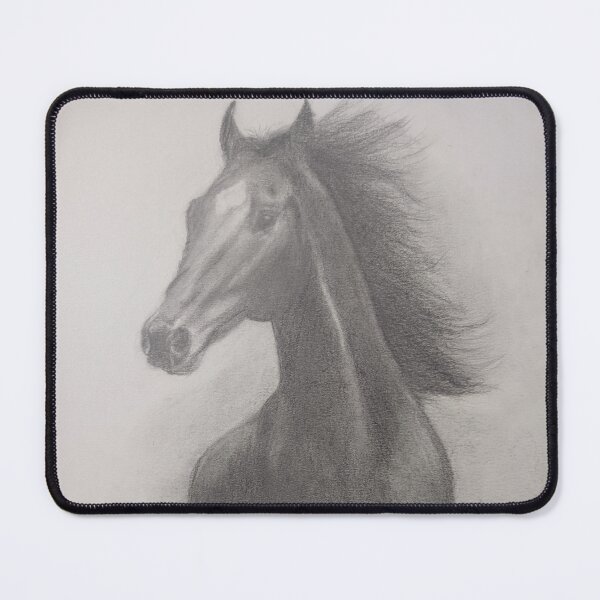 Item preview, Realistic Running Horse Pencil Sketch Art designed and sold by samahl_l.