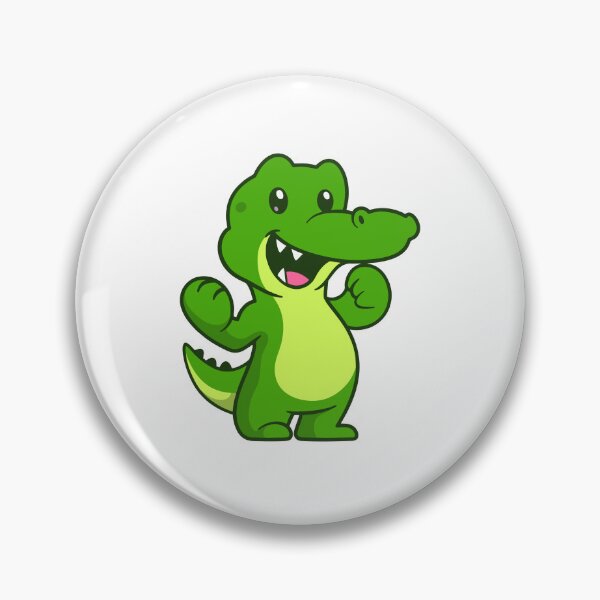 Item preview, Cute Happy Crocodile Cartoon Character designed and sold by Hestercat.