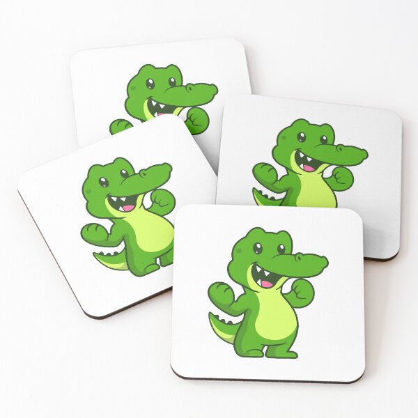 Item preview, Cute Happy Crocodile Cartoon Character designed and sold by Hestercat.