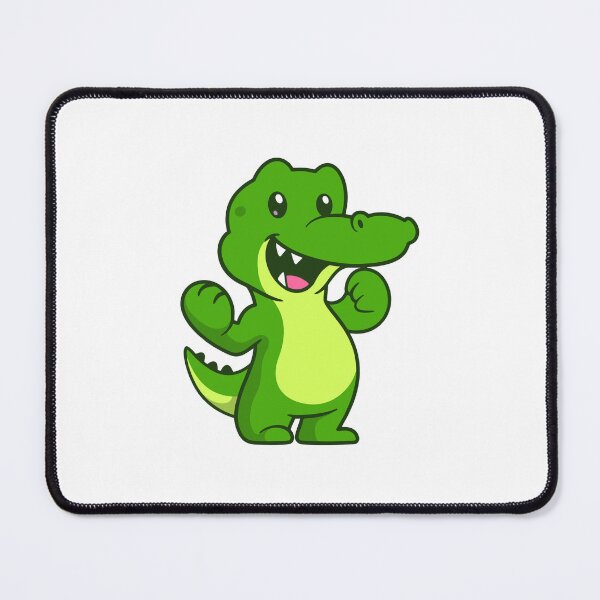 Item preview, Cute Happy Crocodile Cartoon Character designed and sold by Hestercat.