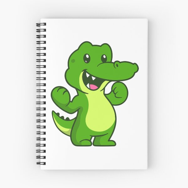 Item preview, Cute Happy Crocodile Cartoon Character designed and sold by Hestercat.