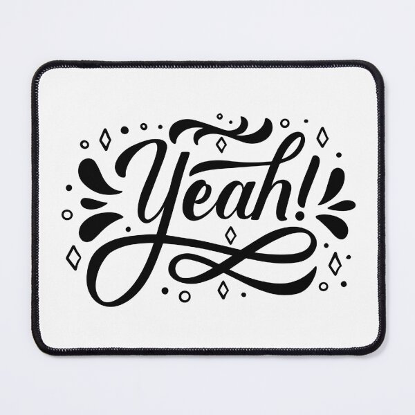 Item preview, Minimal Yeah Text Typography Design designed and sold by Johnny Holiday.
