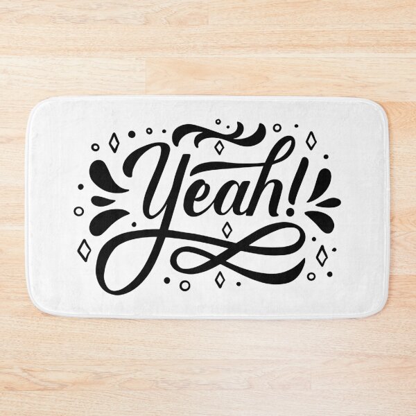 Item preview, Minimal Yeah Text Typography Design designed and sold by Johnny Holiday.