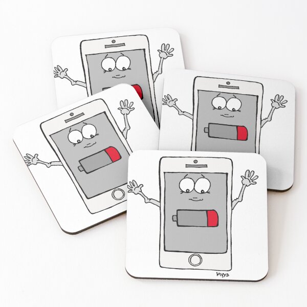 Item preview, Low Battery Mood – Funny Smartphone Anxiety Meme Art designed and sold by MyxaART.