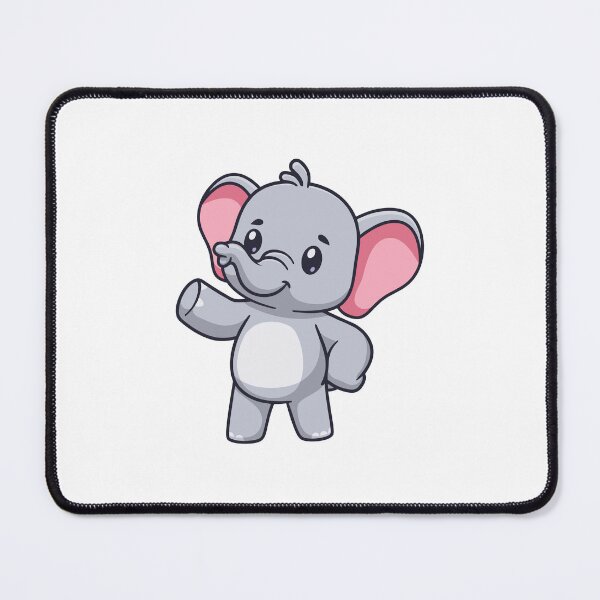 Item preview, Cute Waving Elephant Cartoon Illustration designed and sold by Hestercat.