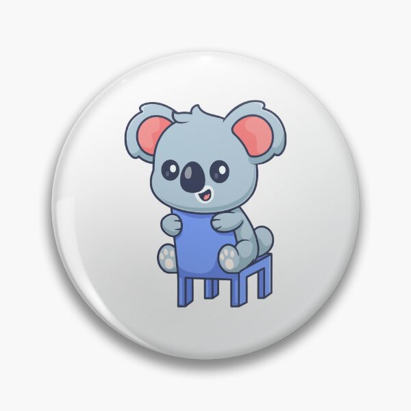 Item preview, Cute Chibi Koala Sitting on a Chair Cartoon designed and sold by Hestercat.