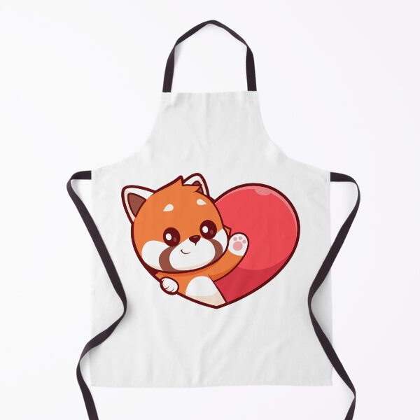 Item preview, Cute Red Panda Peeking from Big Heart designed and sold by Hestercat.