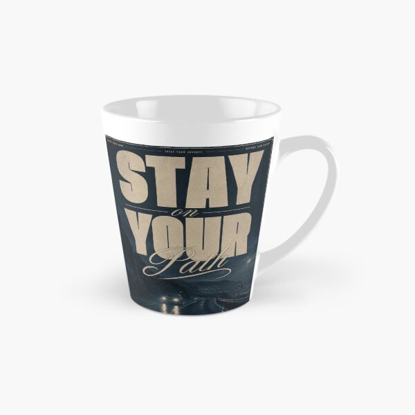 Item preview, STAY ON YOUR PATH – Moody Night Drive Motivational Poster designed and sold by Watchyyy.