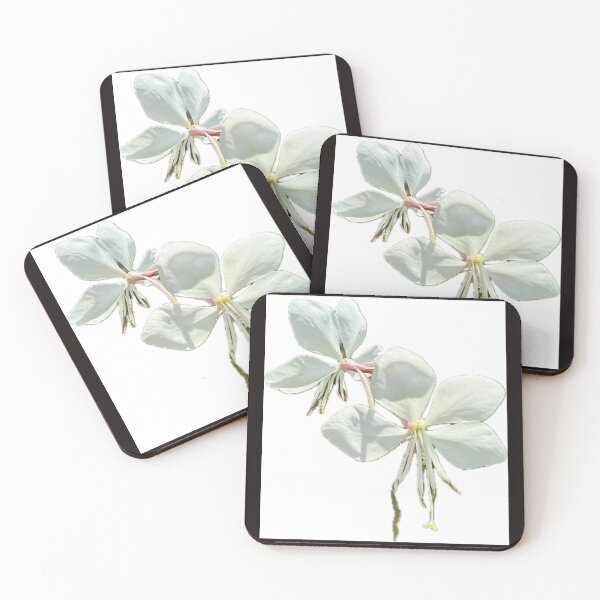Item preview, Delicate White Gaura Whirling Butterflies Floral Design designed and sold by BalkanBloom.