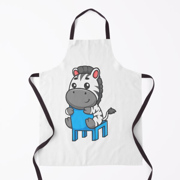 Item preview, Cute Chibi Zebra Sitting on a Chair Cartoon designed and sold by Hestercat.
