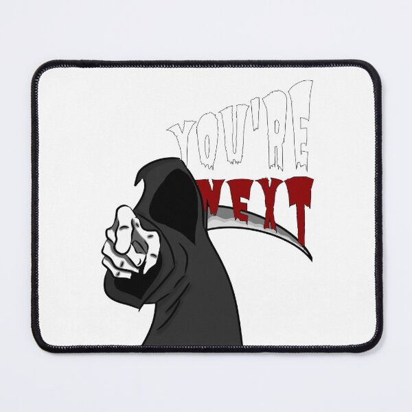 Item preview, Grim Reaper You're Next - Dark Horror Skull Art Sticker designed and sold by VeltrixaStudio.