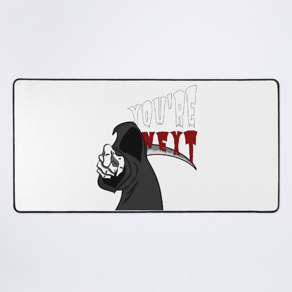 Item preview, Grim Reaper You're Next - Dark Horror Skull Art Sticker designed and sold by VeltrixaStudio.