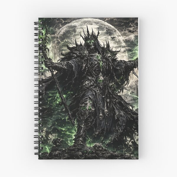 Item preview, Lich King Necromancer Undead Army Green Flame Art designed and sold by DarkOriginArts.