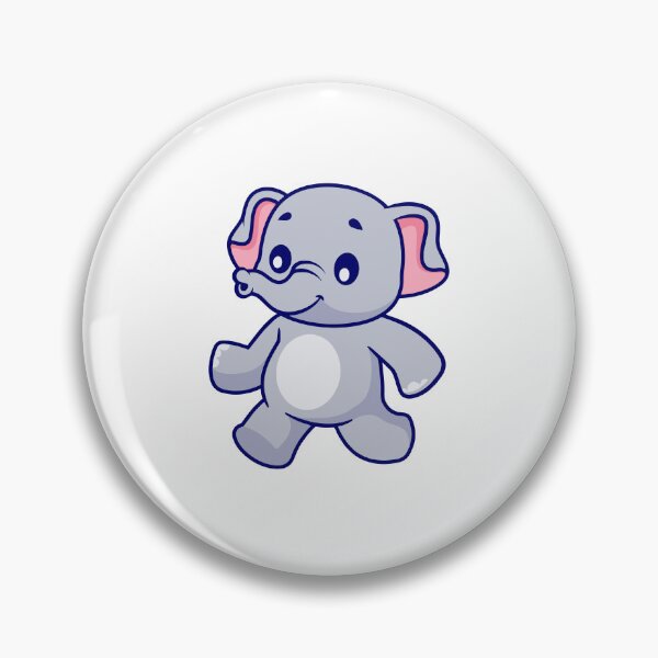 Item preview, Cute Walking Elephant Cartoon Character designed and sold by Hestercat.