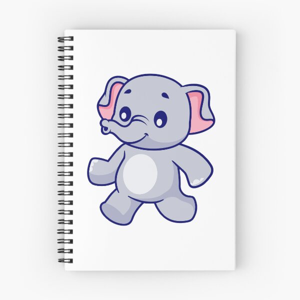 Item preview, Cute Walking Elephant Cartoon Character designed and sold by Hestercat.
