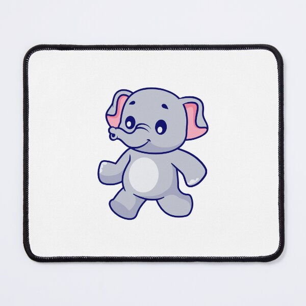 Item preview, Cute Walking Elephant Cartoon Character designed and sold by Hestercat.