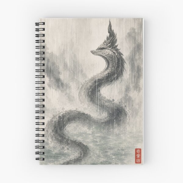 Item preview, Naga in Monsoon Ink Wall Art designed and sold by oddpawstudio.