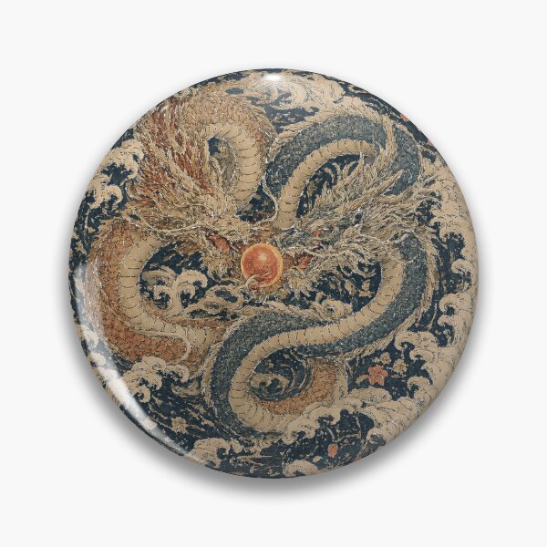 Item preview, Twin Dragons of the Tidal Pearl designed and sold by CosmicUkiyo.