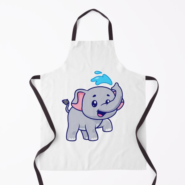 Item preview, Cute Elephant Splashing Water Cartoon designed and sold by Hestercat.