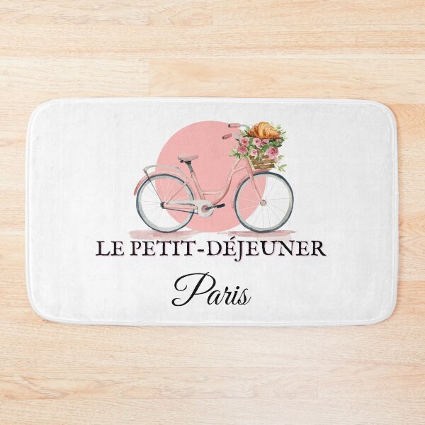 Item preview, Flower bike with croissant designed and sold by Mucha's Rose.