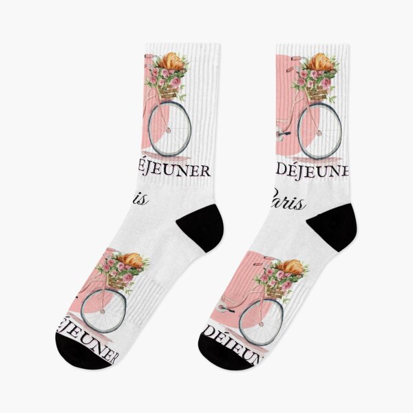 Item preview, Flower bike with croissant designed and sold by Mucha's Rose.