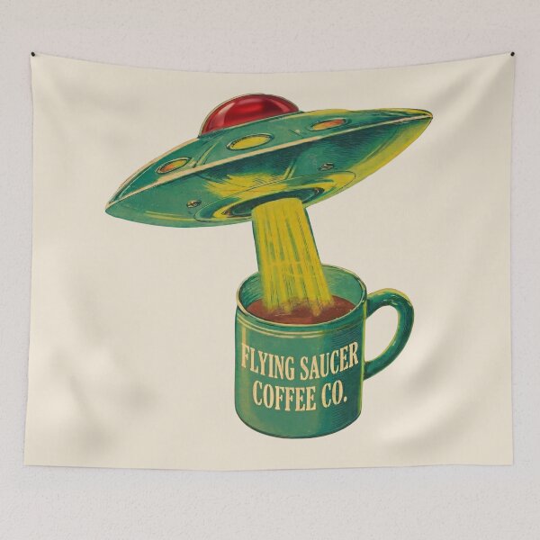Item preview, Flying Saucer Coffee Co. designed and sold by Cosmic Cactus.