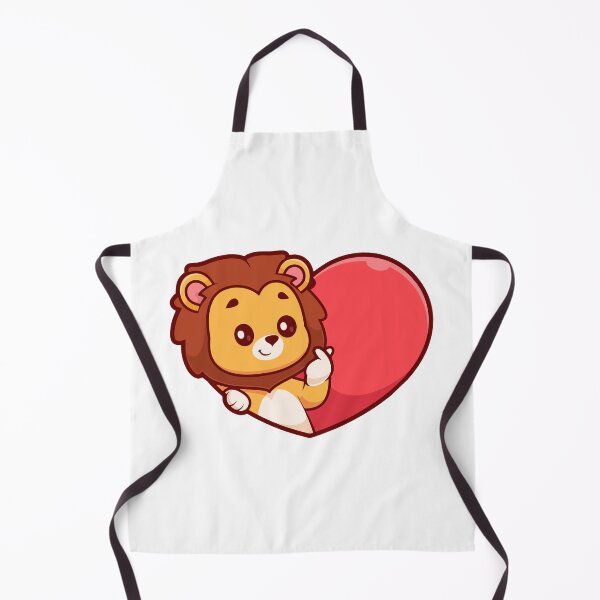 Item preview, Cute Lion Making Finger Heart Gesture designed and sold by Hestercat.