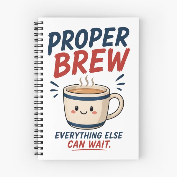 Item preview, Proper Brew Funny Tea Sticker | Cozy British Tea Time Design designed and sold by Snackwave Ninety.