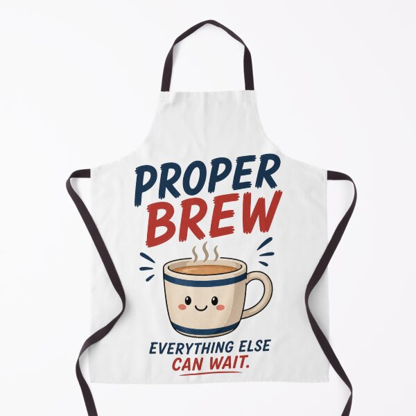 Item preview, Proper Brew Funny Tea Sticker | Cozy British Tea Time Design designed and sold by Snackwave Ninety.