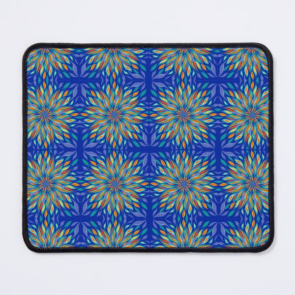 Item preview, Geometric floral kaleidoscope pattern art designed and sold by simplyart767.