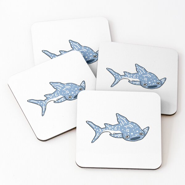 Item preview, Cute Happy Smiling Whale Shark Sticker For Ocean Animal Lovers designed and sold by Madeleine Sharp.