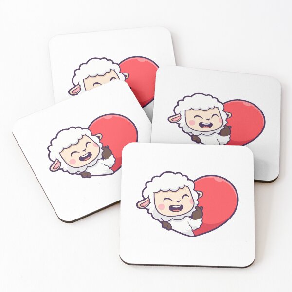 Item preview, Cute Sheep with Finger Heart Sticker designed and sold by Hestercat.